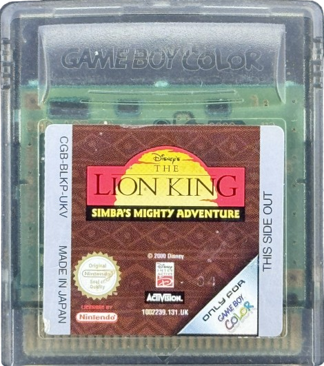 Disney's The Lion King: Simba's Mighty Adventure (CART&nbsp;ONLY)