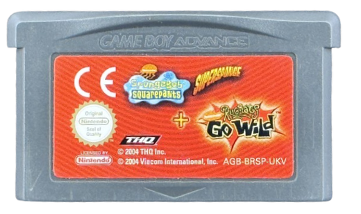 2 Games in 1: SpongeBob SquarePants: SuperSponge + Rugrats Go Wild (CART&nbsp;ONLY)